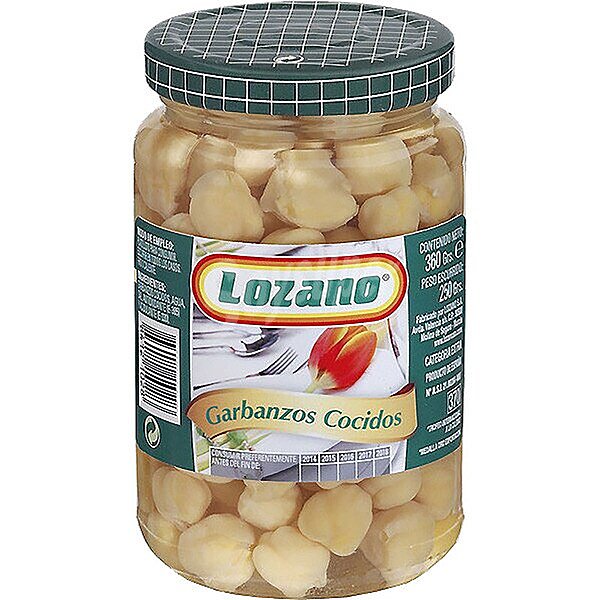 Garbanzos cocidos al natural