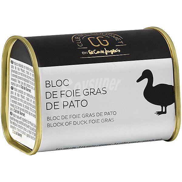 Bloc de foie gras de pato natural