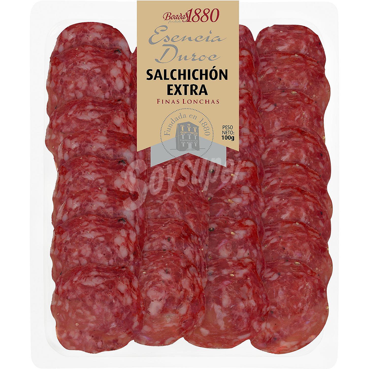 Salchichón extra 50% raza duroc en finas lonchas sin gluten