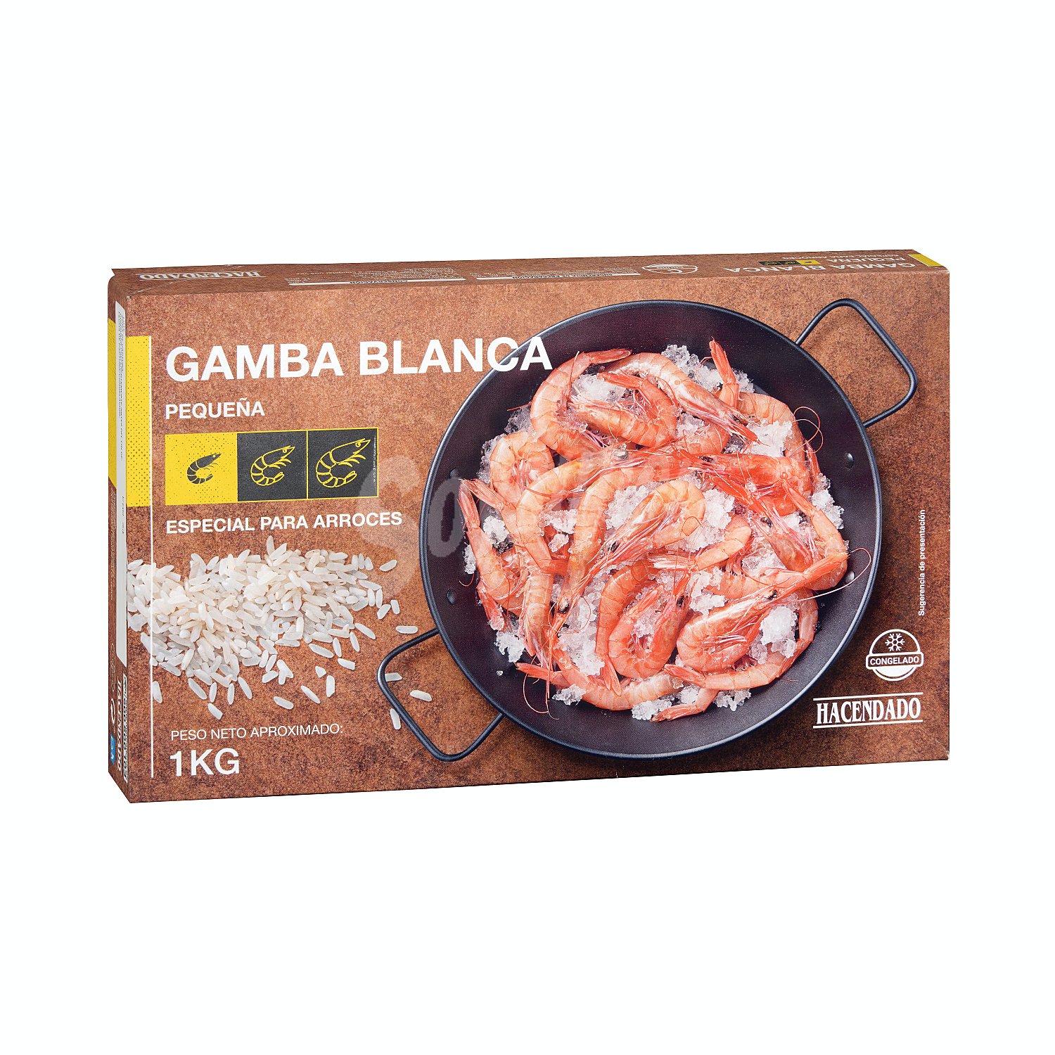 Gamba arrocera congelada