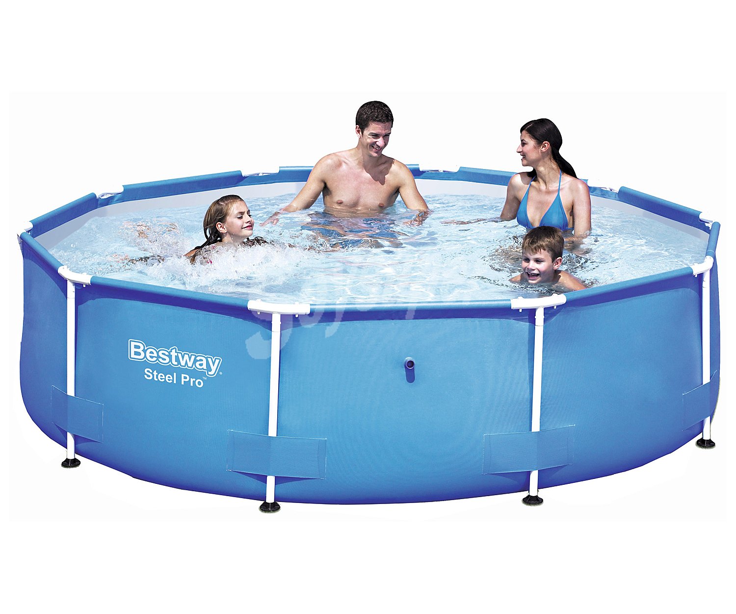 Piscina tubular desmontable con estructura metálica, 3,05 x 0,76 metros, bestway