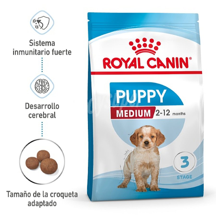 Puppy pienso para perros cachorros medianos