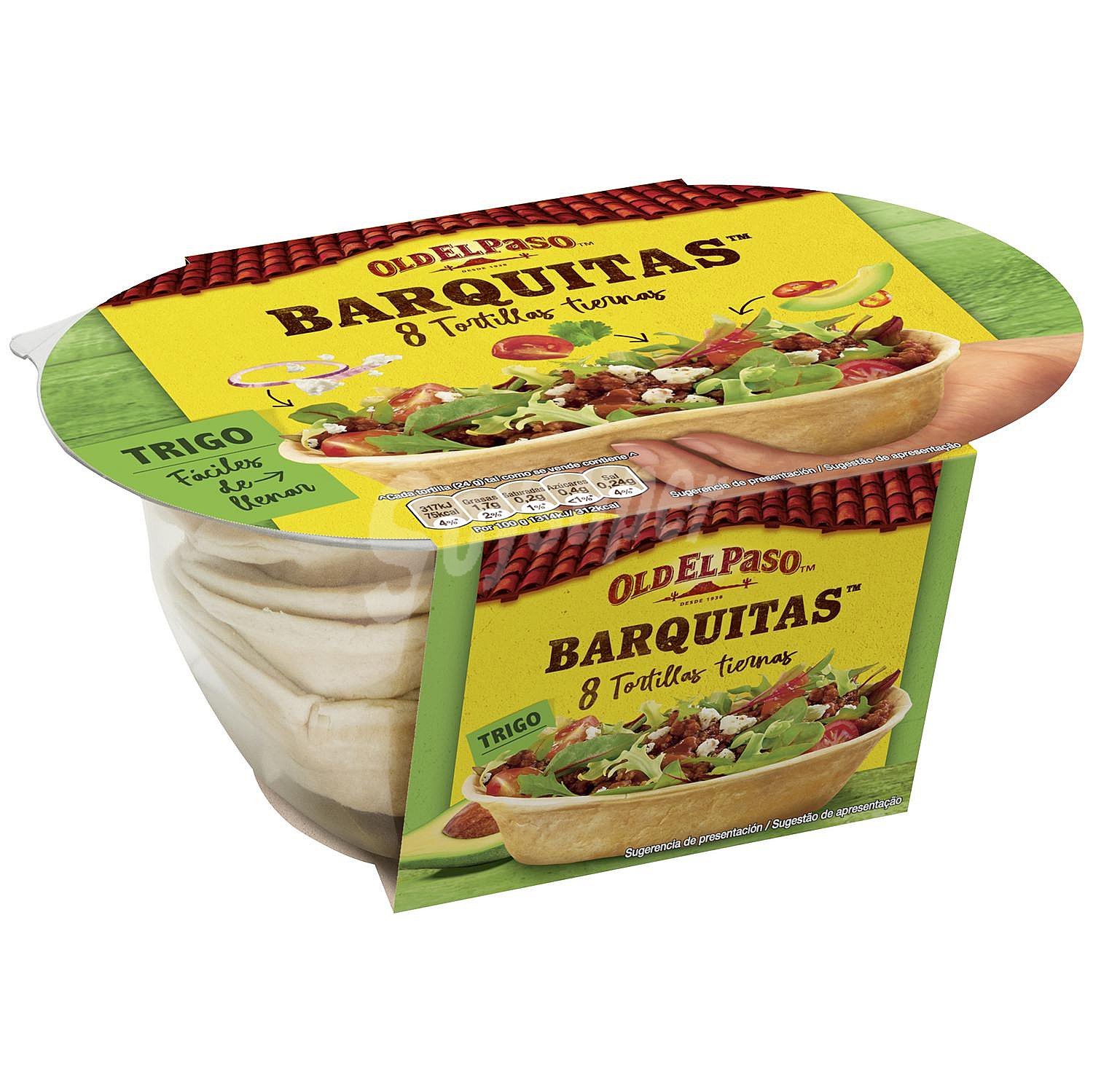 Tortillas de trigo para barquitas mejicanas OLD EL paso