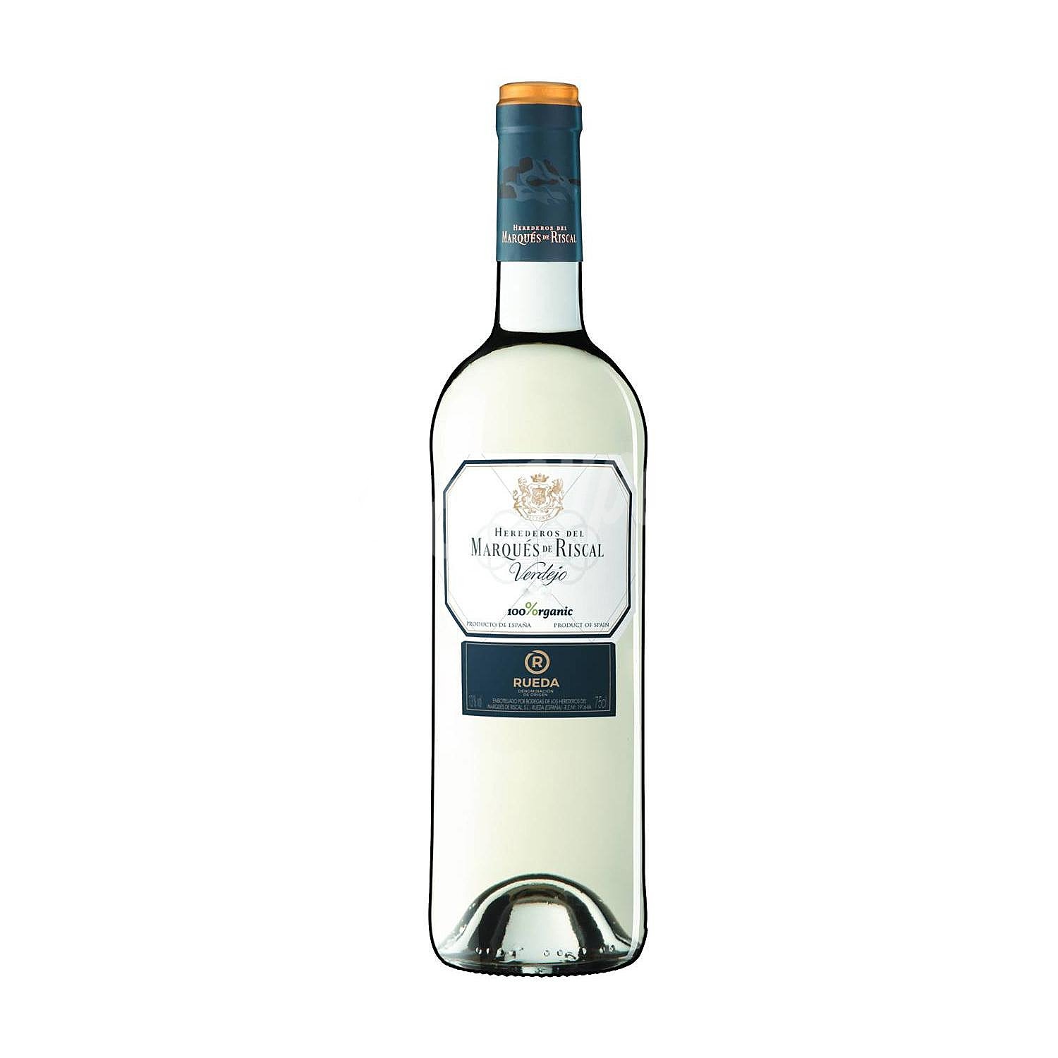 Vino blanco verdejo con denominación de origen Rueda marqués DE riscal