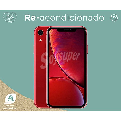 Iphone XR 128GB rojo (reacondicionado), pantalla 15,4cm (6,1)