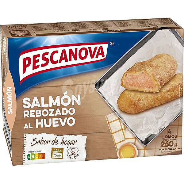 Salmón rebozado al huevo 4 lomos