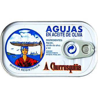 Agujas de las rías en aceite de oliva