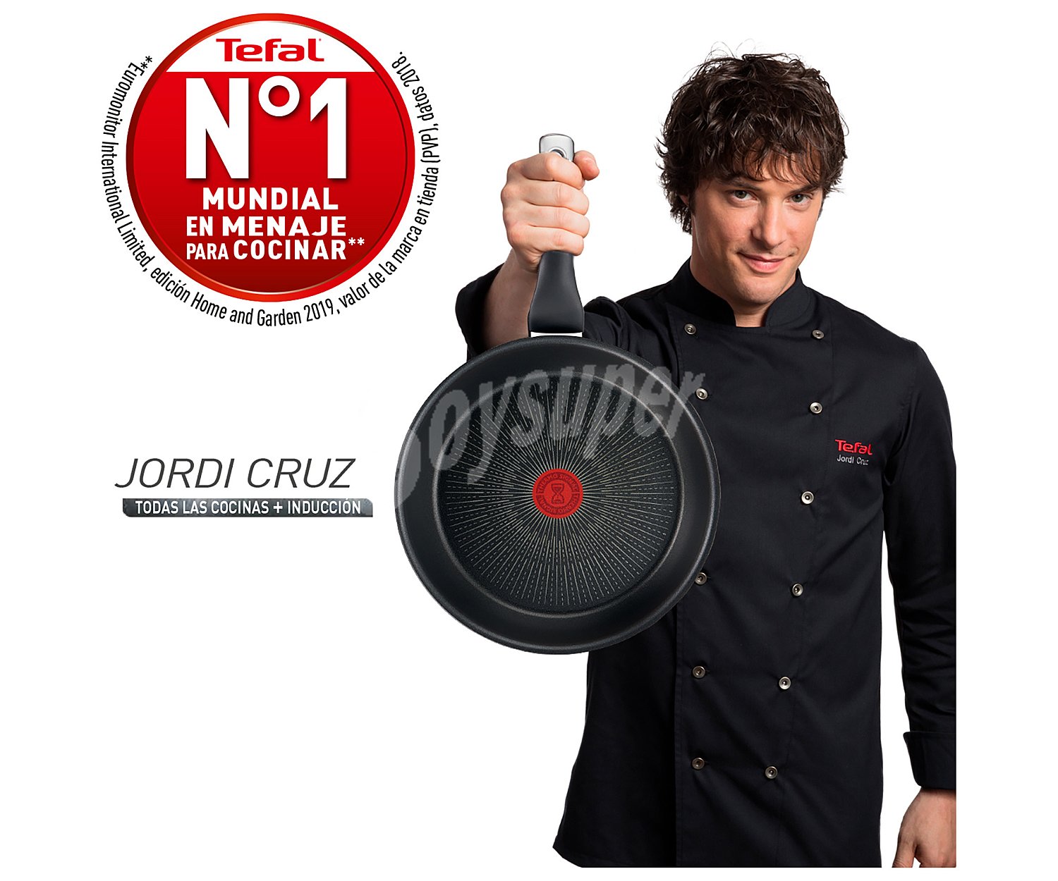 Sartén 20cm de aluminio fundido con antiadherente antirayaduras, Jordi Cruz tefal