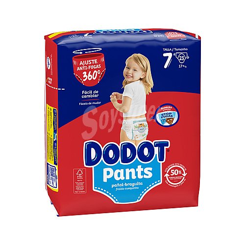 Dodot Pants (braguitas) de aprendizaje talla 7 para niños de más de dodot Pants 23 uds