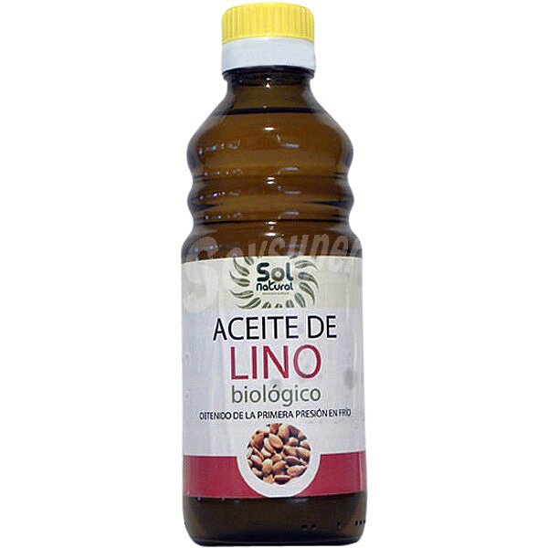 aceite de lino primera presión en frío ecológico botella 