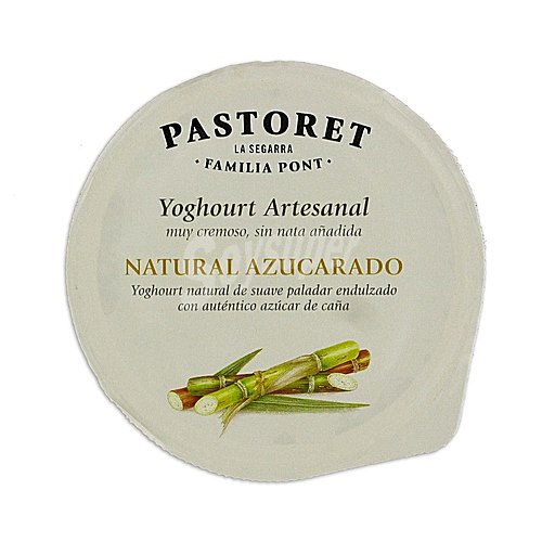 Pastoret Yogur cremoso artesanal, natural azucarado EL pastoret