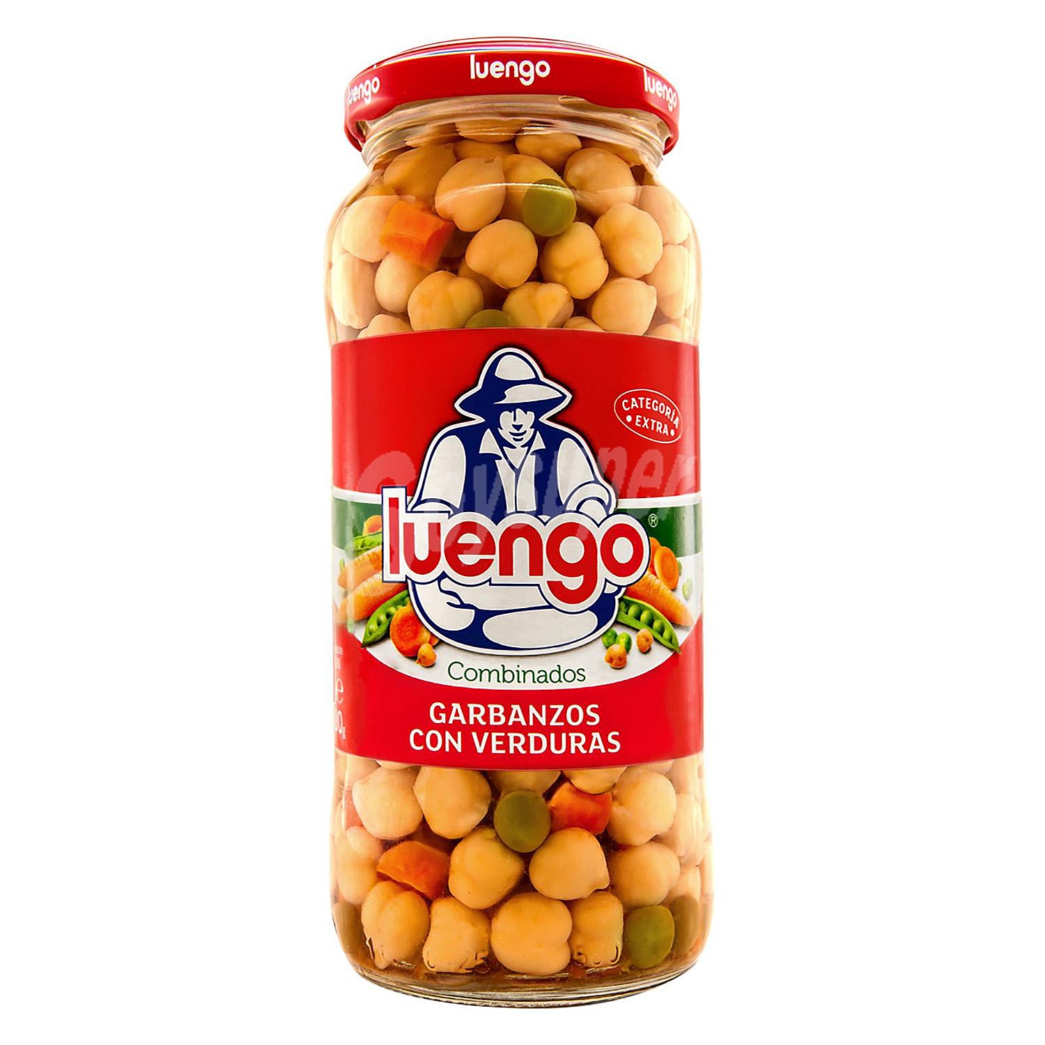 Garbanzos cocidos con verduras