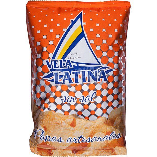 Patatas fritas sin sal bolsa 150 g