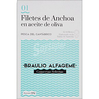 Filetes de anchoas en aceite de oliva 12- 14 filetes