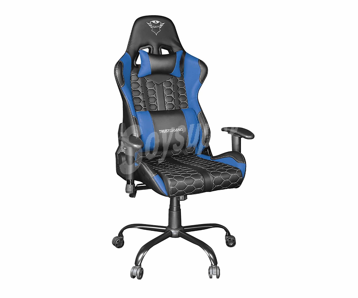 Silla gaming azul, almohadilla lumbar, reclinable, regulación de altura GXT 708 Resto