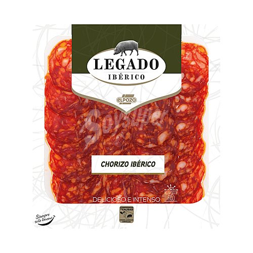 Legado ibérico Chorizo ibérico, elaborado sin gluten y cortado en finas lonchas legado ibérico Selección