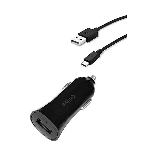 Cargador para coche USB qilive, cable usb-type-c 2.0, 2,4A