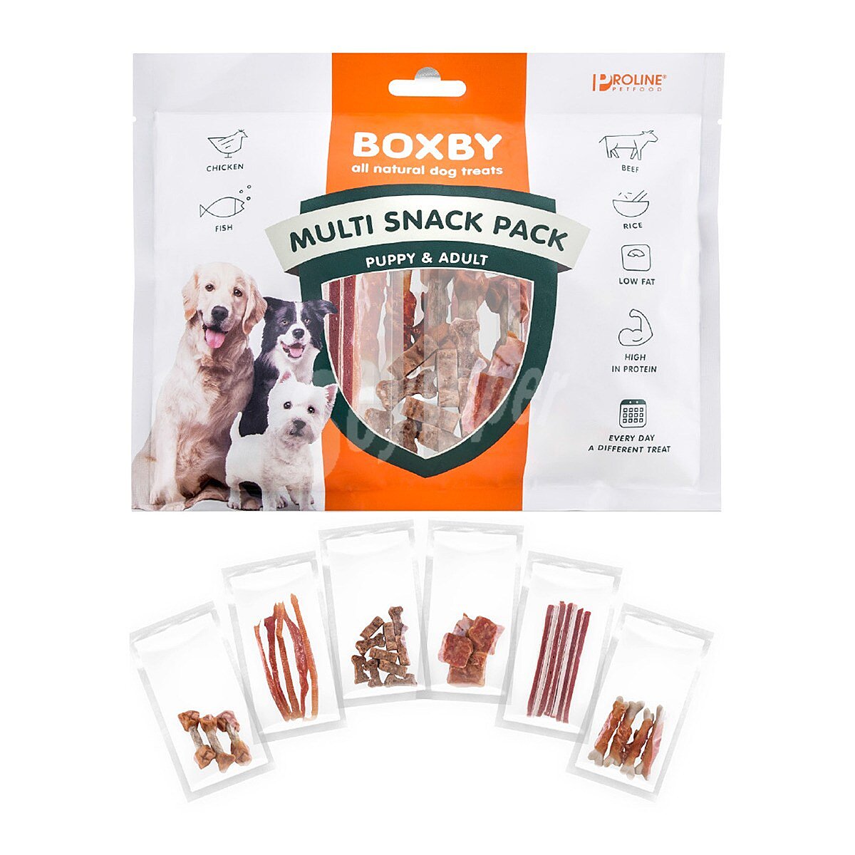 Multi snack para perro 6 variedades