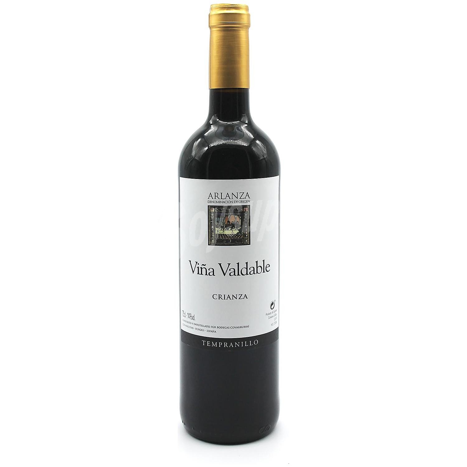 Vino tinto crianza tempranillo Viña Valdable D.O. Arlanza