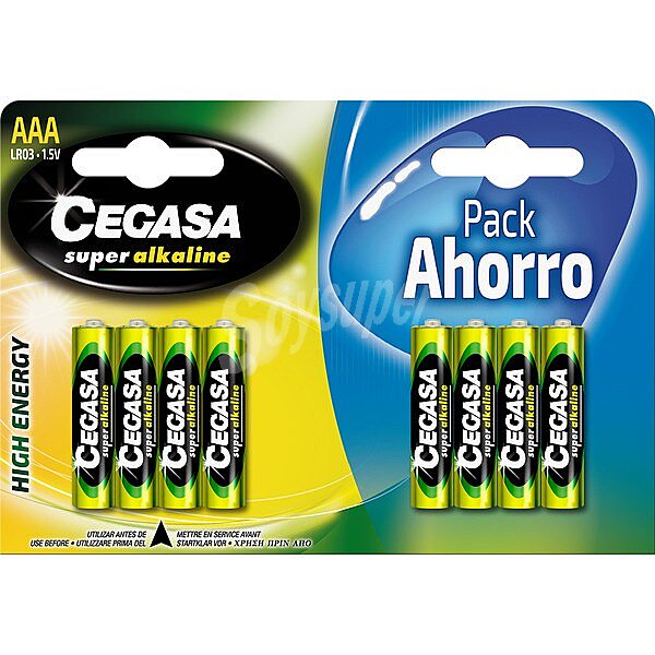 Pila super alcalina AAA (LR03) 1,5v pack ahorro