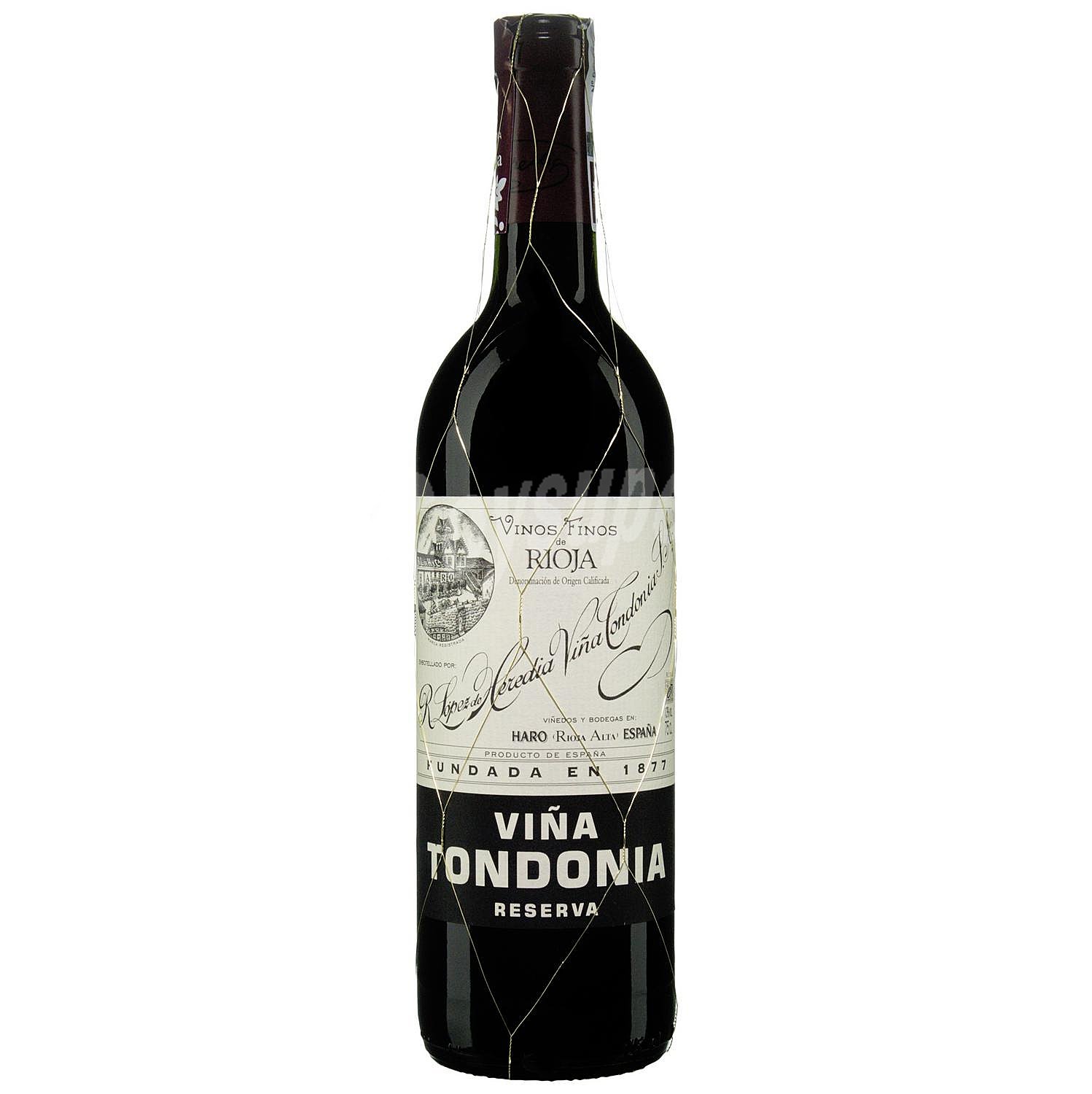 Vino tinto reserva con denominación de origen calificada Rioja