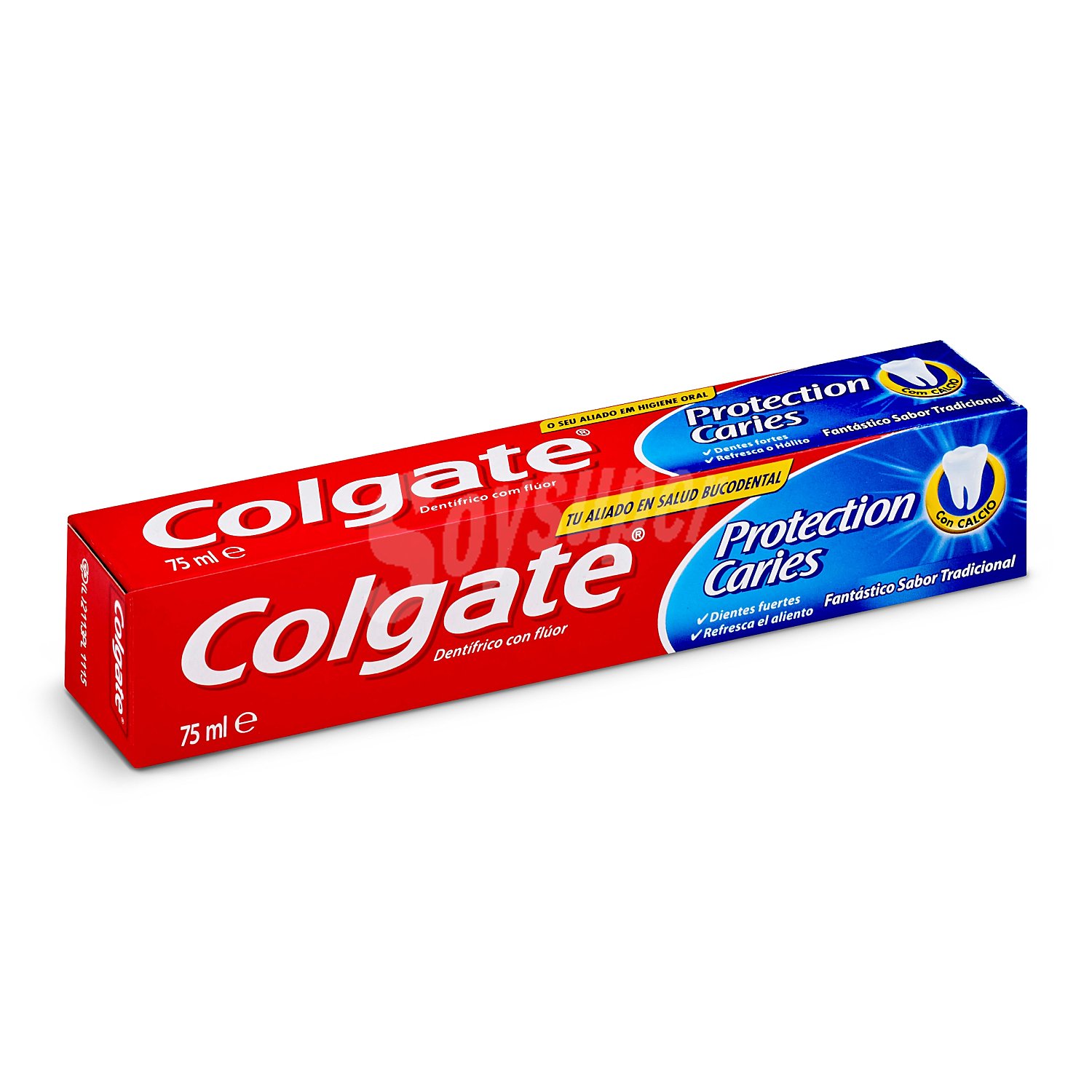 Pasta de dientes con flúor, calcio y protección frente a las caries con sabor a menta colgate Protección caries