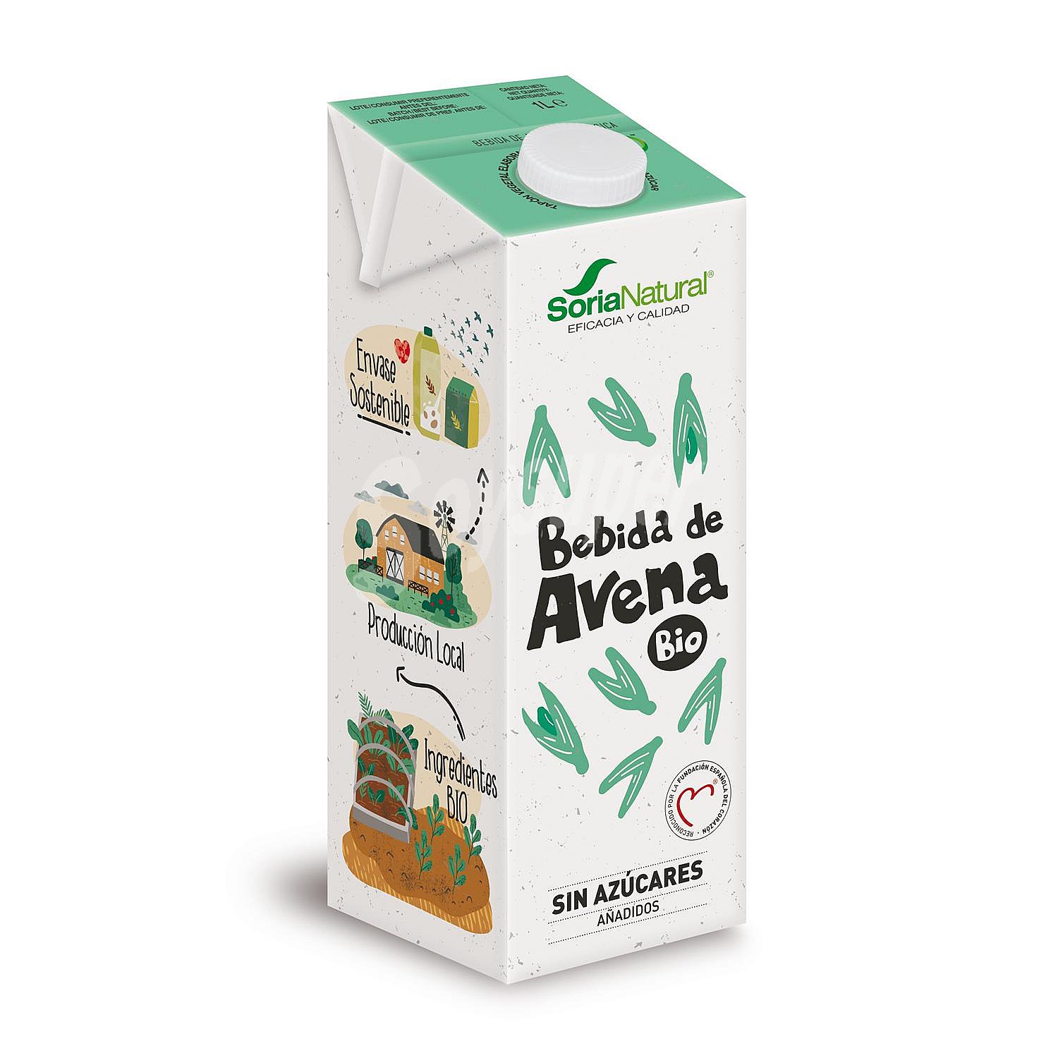 Bebida de avena ecológica