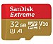 Tarjeta de memoria sandisk Extreme microsdxc 32GB + adaptador SD, clase 3. hasta 100mb/s