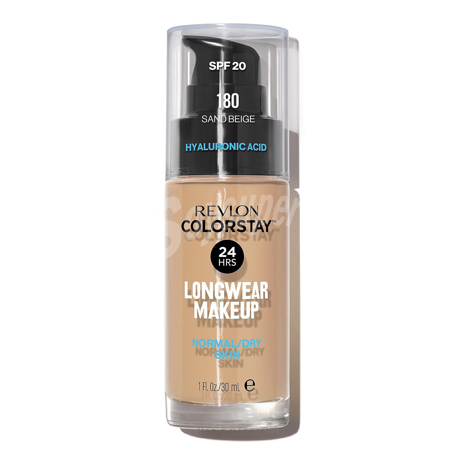 Base de maquillaje líquida y de larga duración, para pieles mixtas a grasas, tono 180 Sand beige revlon Colorstay