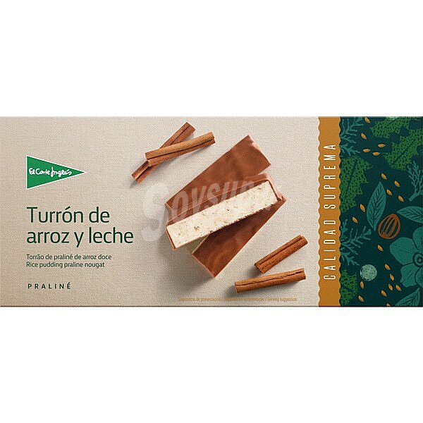 Turrón de arroz y leche Sin Gluten Calidad Suprema selection