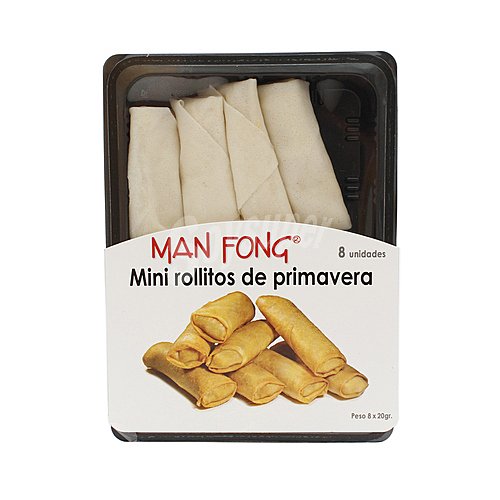 Manfong Bandeja con 8 mini rollitos de primavera MAN fong