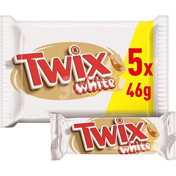 Barritas de chocolate blanco y caramelo x50 250 g barritas