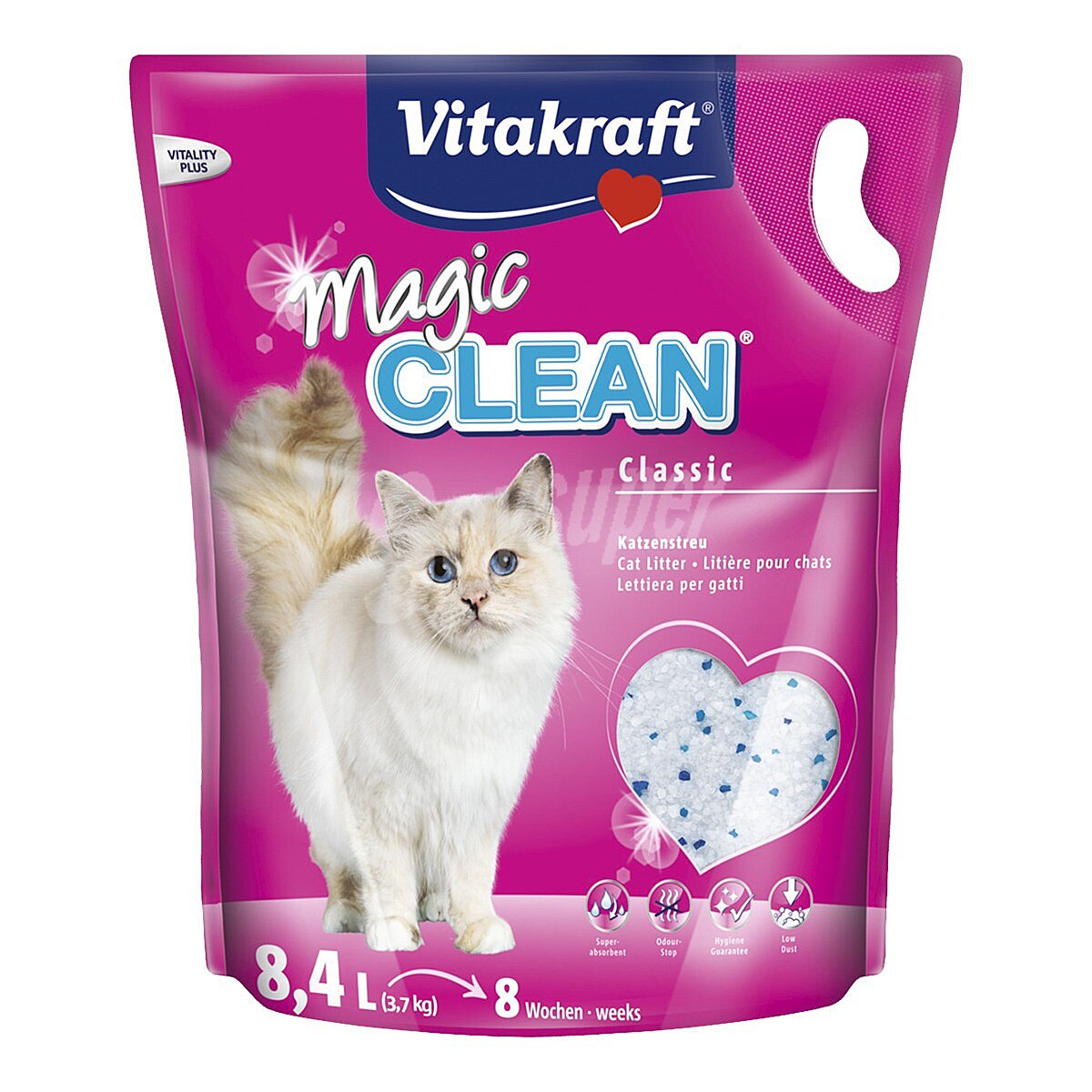 Magic Clean arena perlas de sílice para gatos