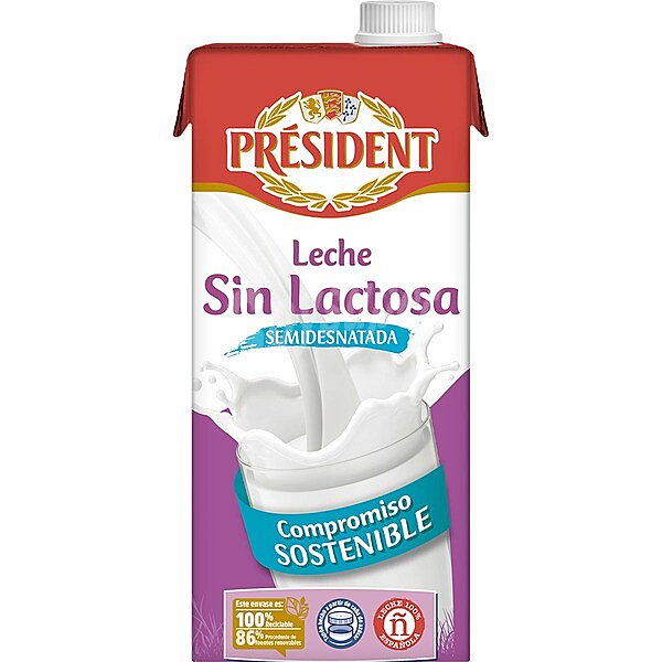 Leche semidesnatada Sin Lactosa