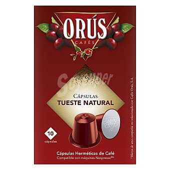 Café tueste natural en cápsulas compatibles con Nespresso