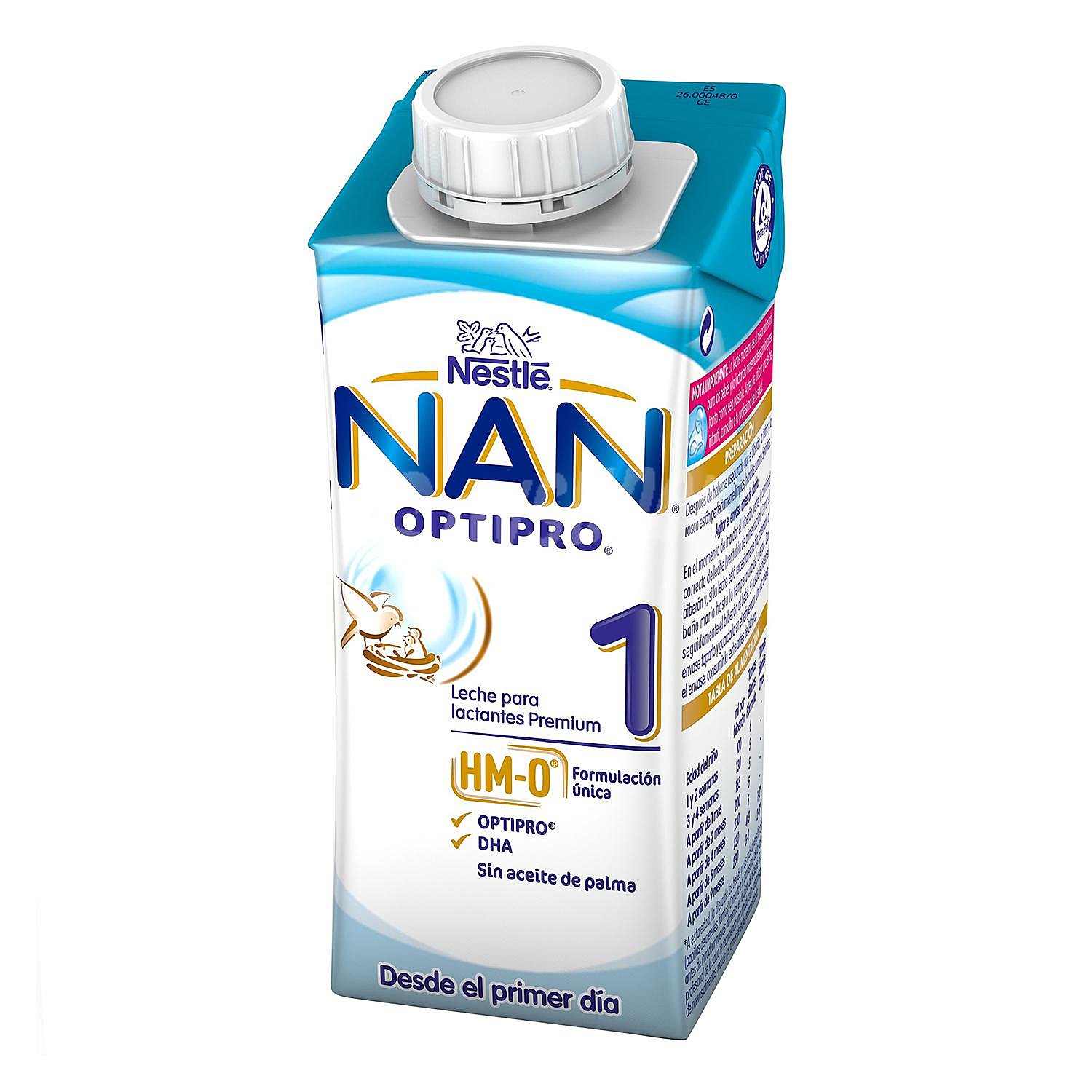 Leche infantil para lactantes desde el primer día Optipro