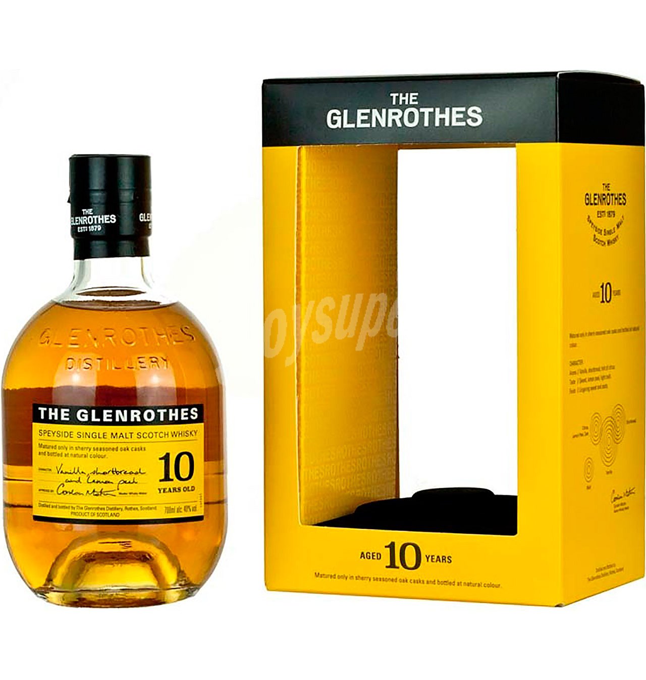 Whisky 10 años glenrothes