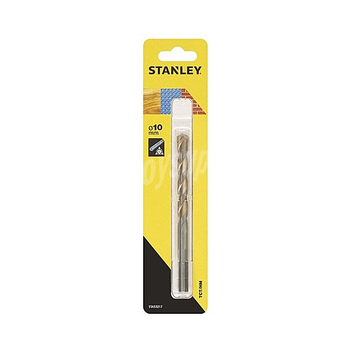 Broca multi-material con eje hexagonal, ø 10mm, stanley STA53217-QZ