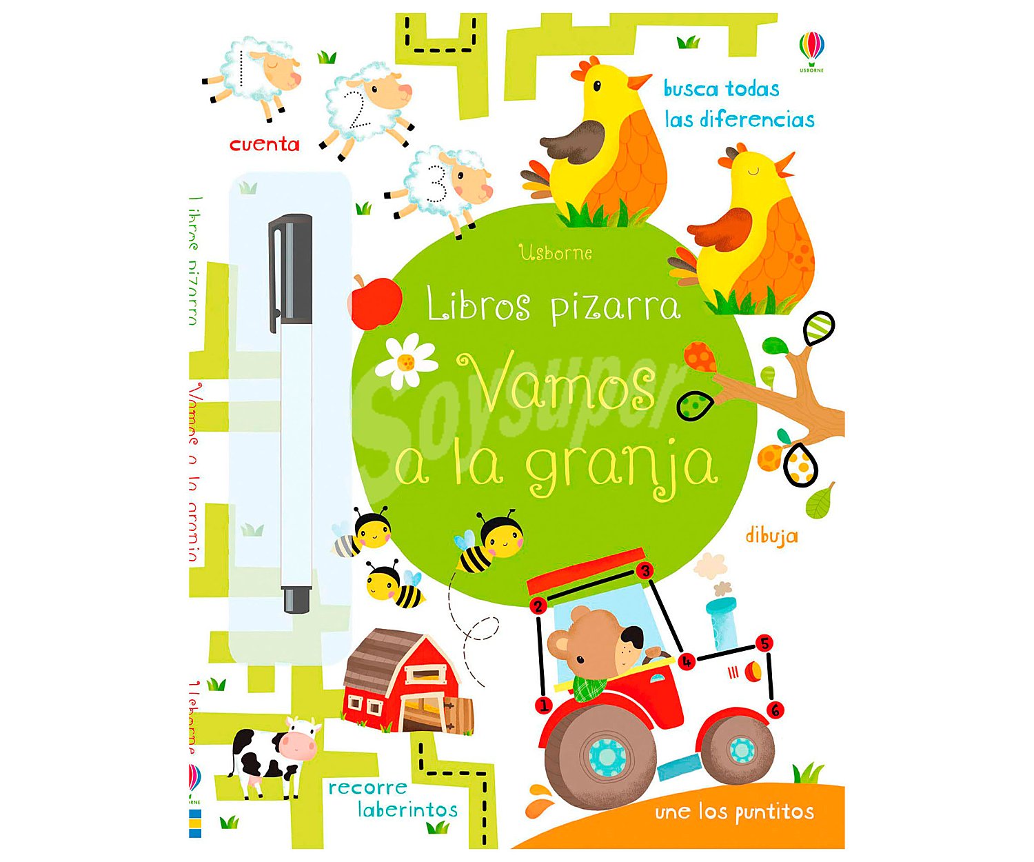 Vamos a la granja, robson kirsteen. Género educación infantil. Editorial Usborne.