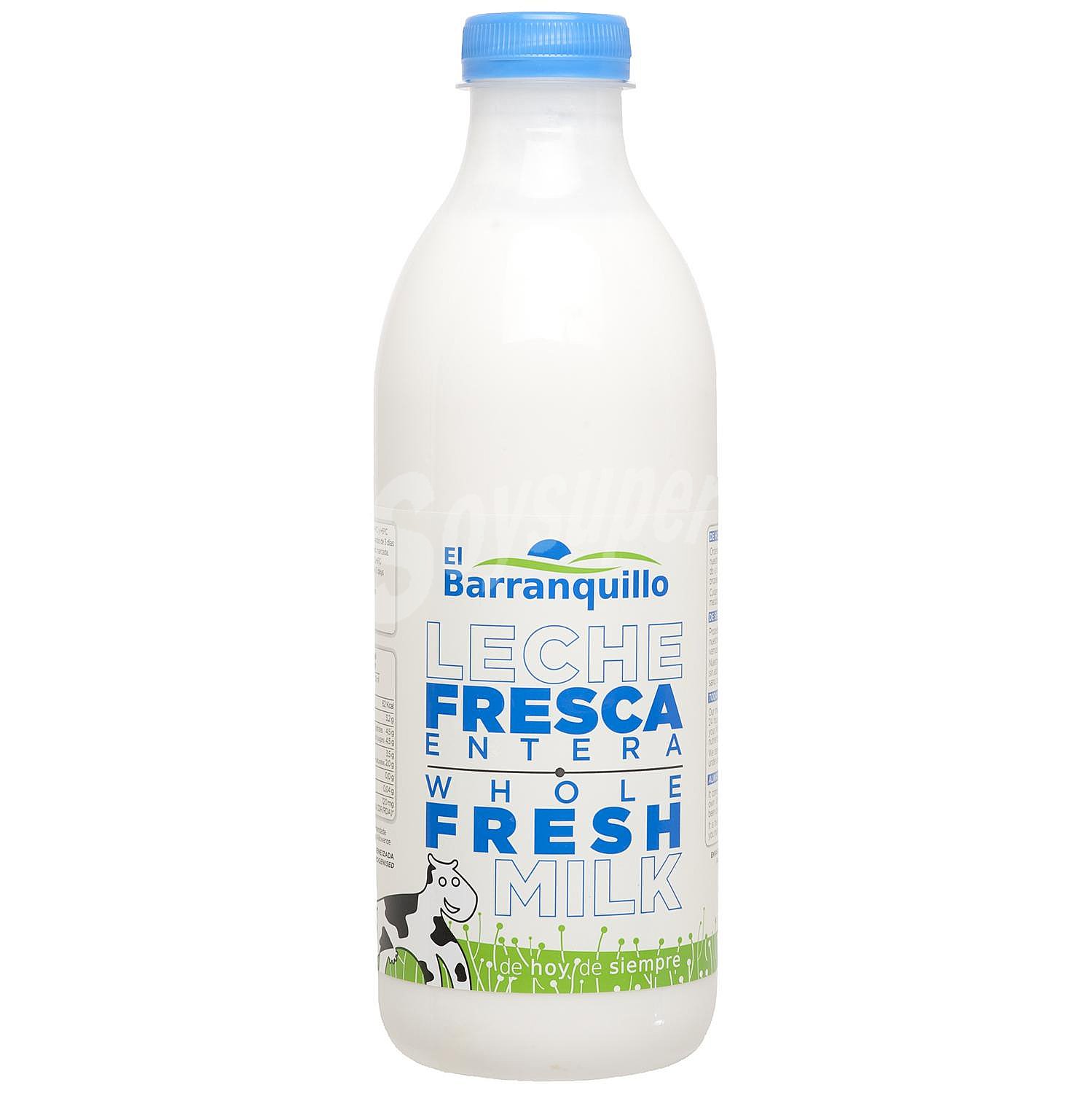 Leche entera fresca El Barranquillo