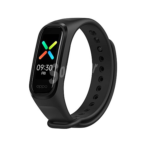 Pulsera inteligente oppo Band Sport negro, pantalla táctil Amoled, pulsómetro, medidor de sueño