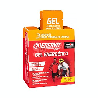 Gel energetico sabor naranja para deportistas