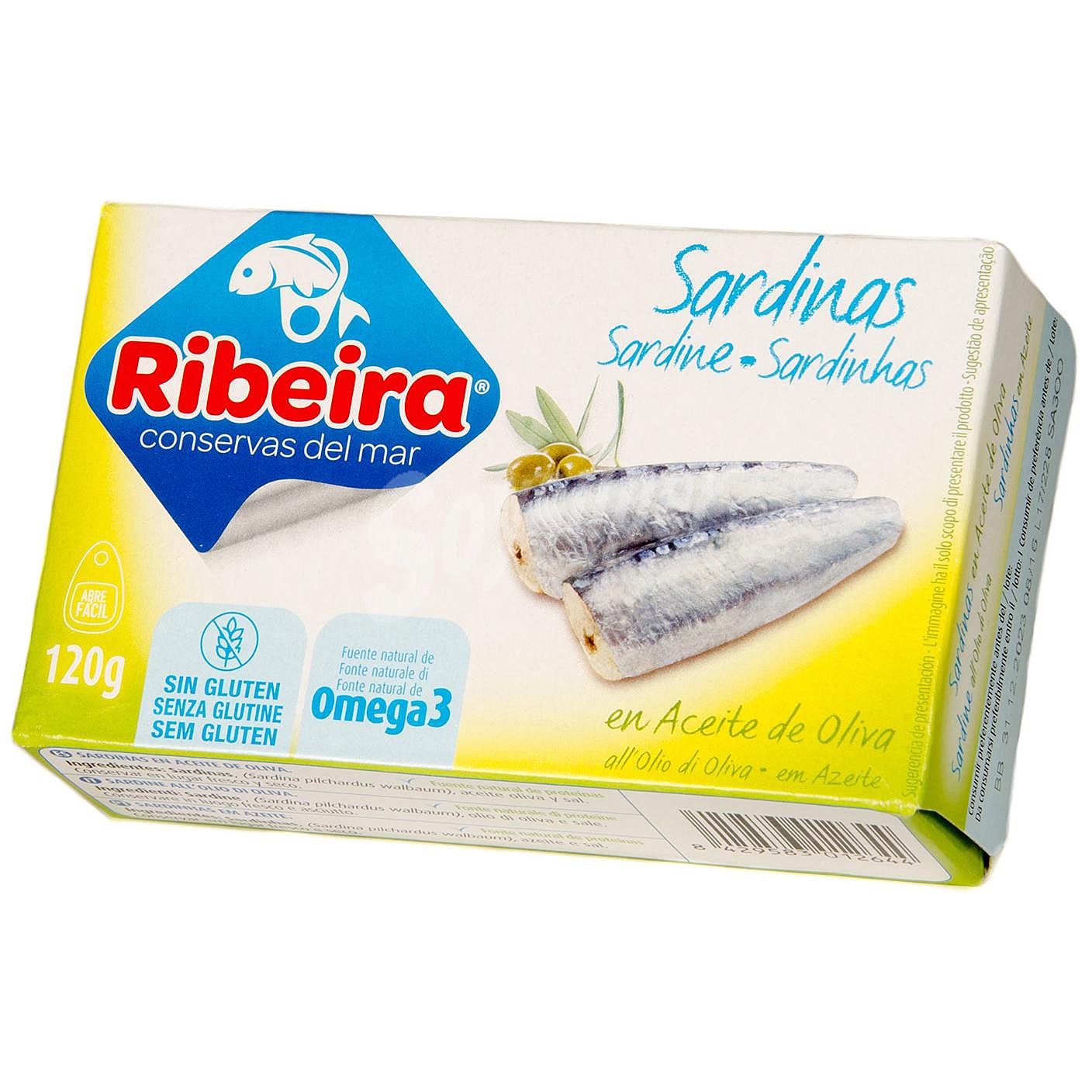 Sardinas en aceite de oliva sin gluten