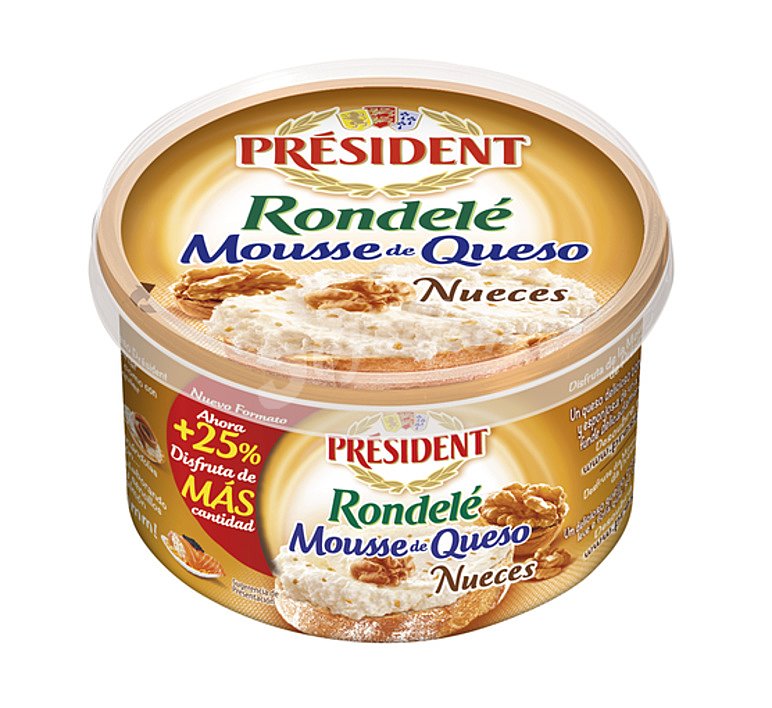 Rondelé mousse de queso nueces para untar