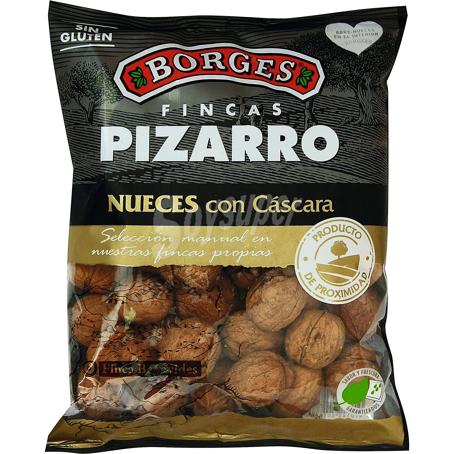 Nuez Cáscara Pizarro Bolsa