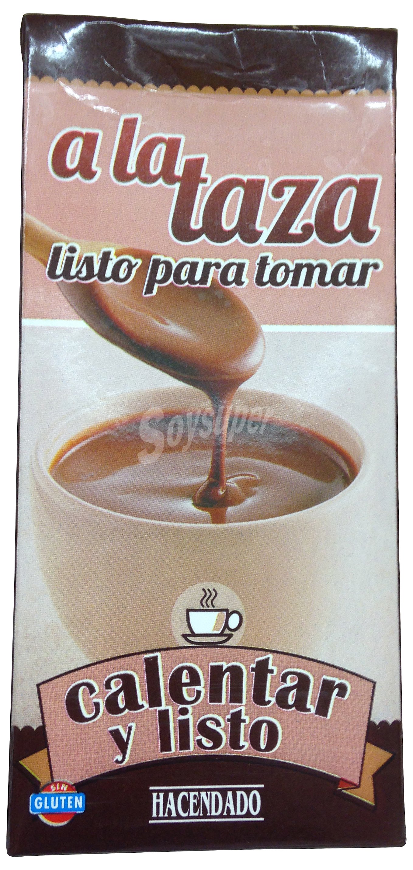 Cacao preparado liquido a la taza