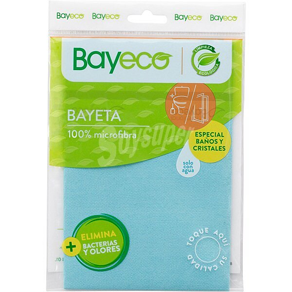 Bayeta multiusos microfibra baños y cristales