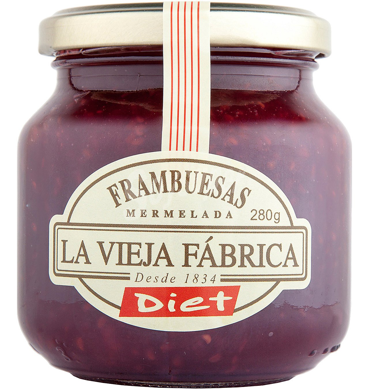 Mermelada de frambuesa Diet La Vieja Fábrica sin gluten