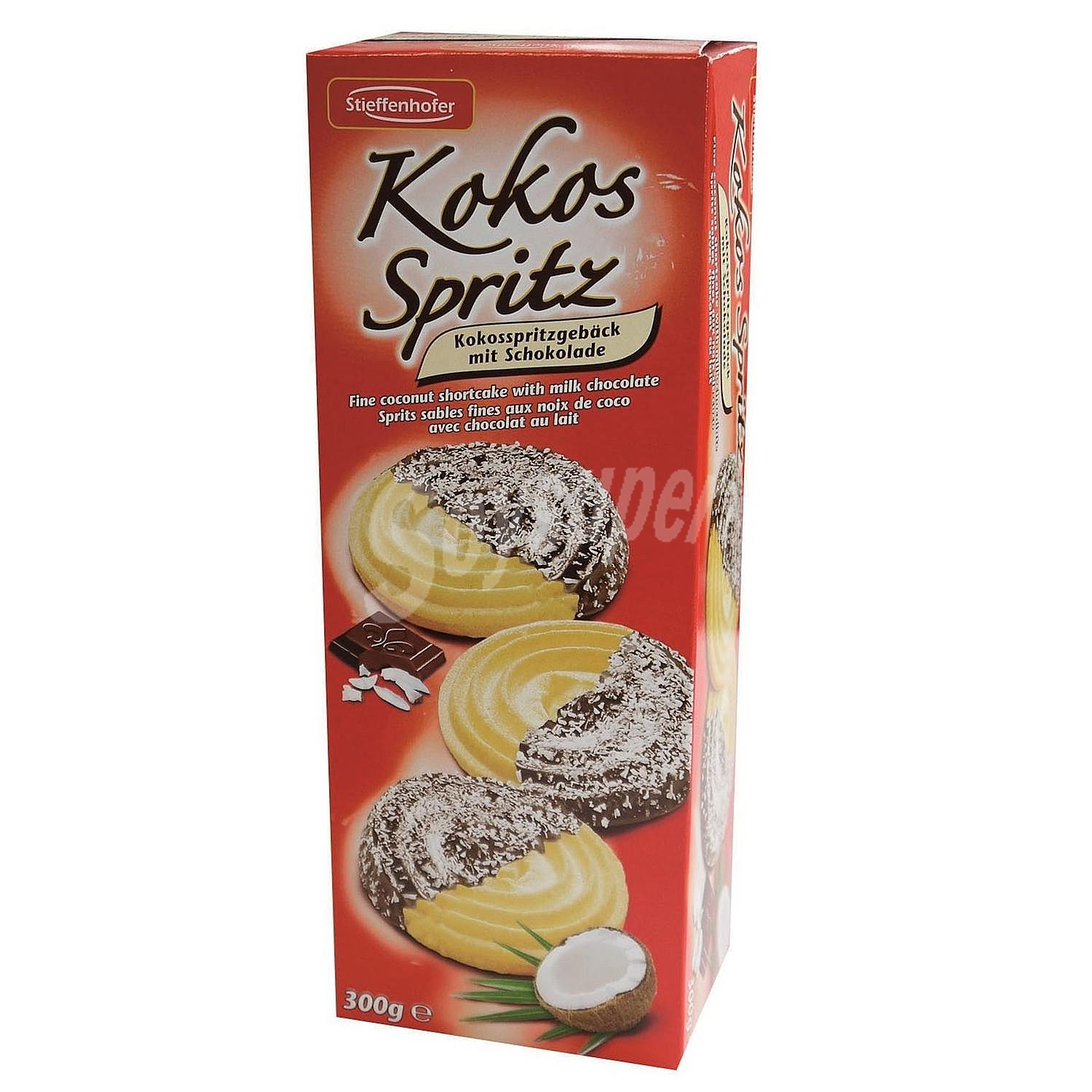 Galletas de chocolate y coco Kokos Spritz