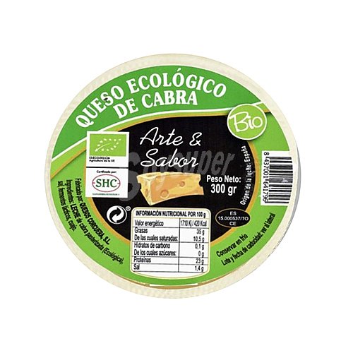 Arte&sabor Queso de cabra tierno ecológico arte & sabor